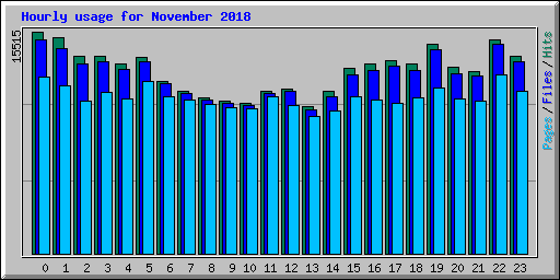 Hourly usage for November 2018